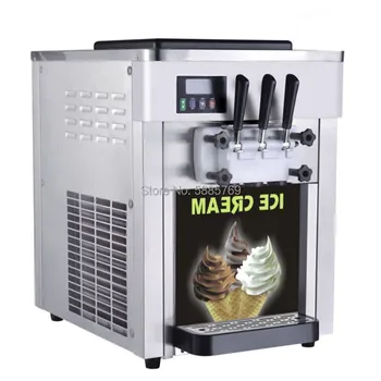 

New Type Single Flavor Super Small Desktop Soft Ice Cream Maker / Commercial Mini Soft Ice Cream Machine