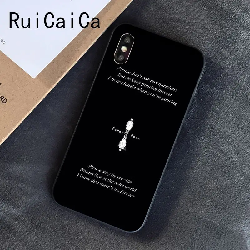 Ruicaica KPOP RM Mono Мягкий Силиконовый ТПУ чехол для телефона iPhone 8 7 6S 6Plus X XS MAX 5 5S SE XR чехол