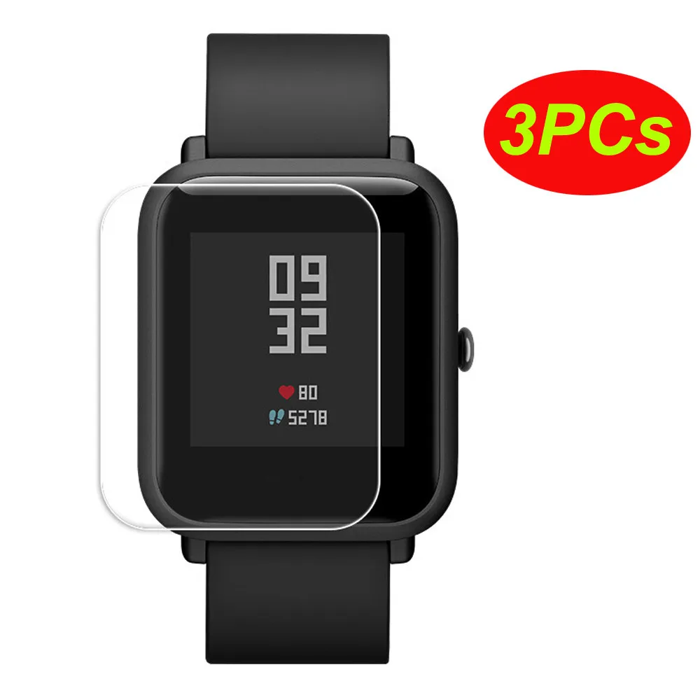 25 #3 шт прозрачная защитная пленка для экрана Xiaomi Huami Amazfit Bip Youth Watch Watachband