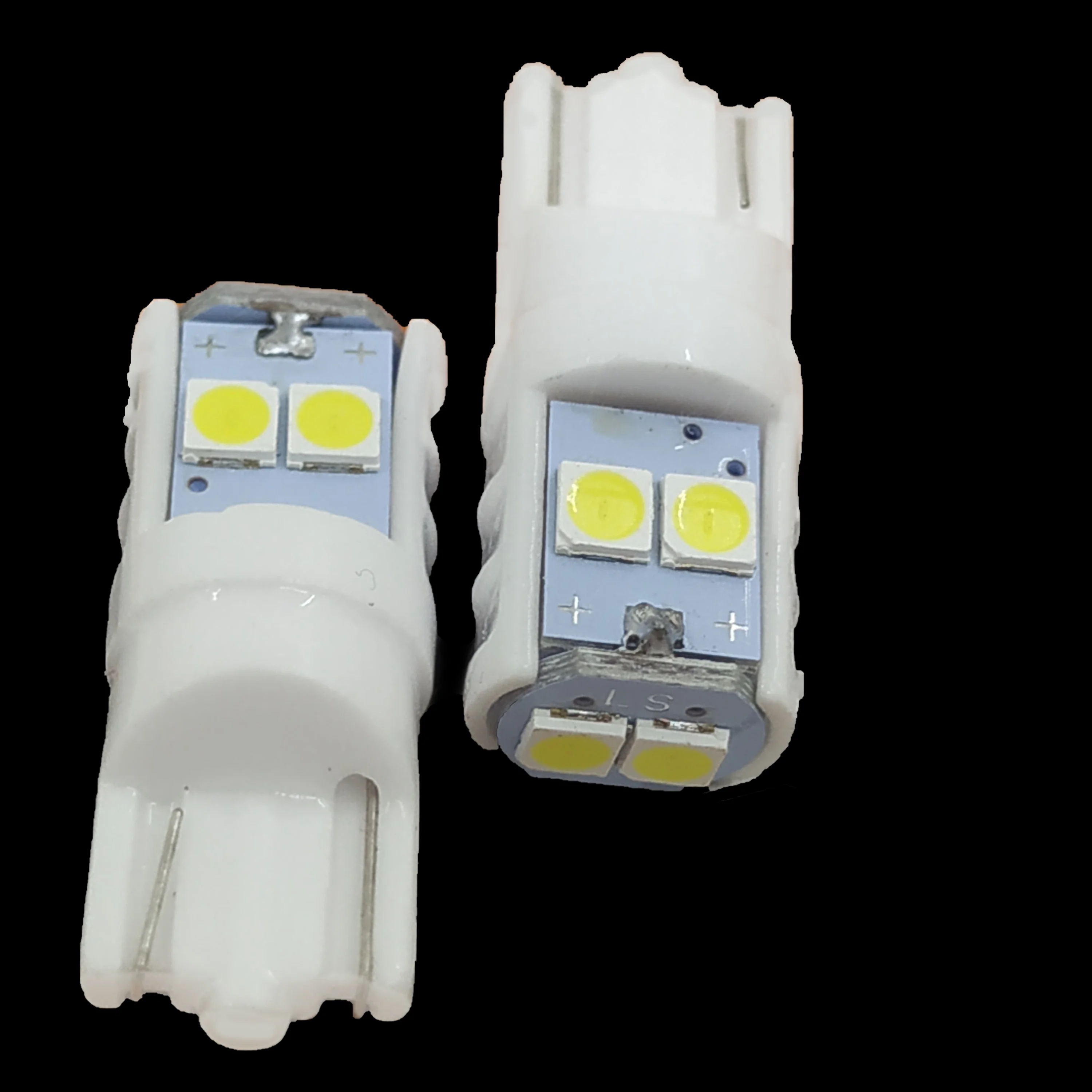 

100Pcs Signal Lamp T10 W5W Led Car Interior Reading Dome Lamp White Ceramic 3030SMD W5W Canbus Auto Licence Plate Lights 12V