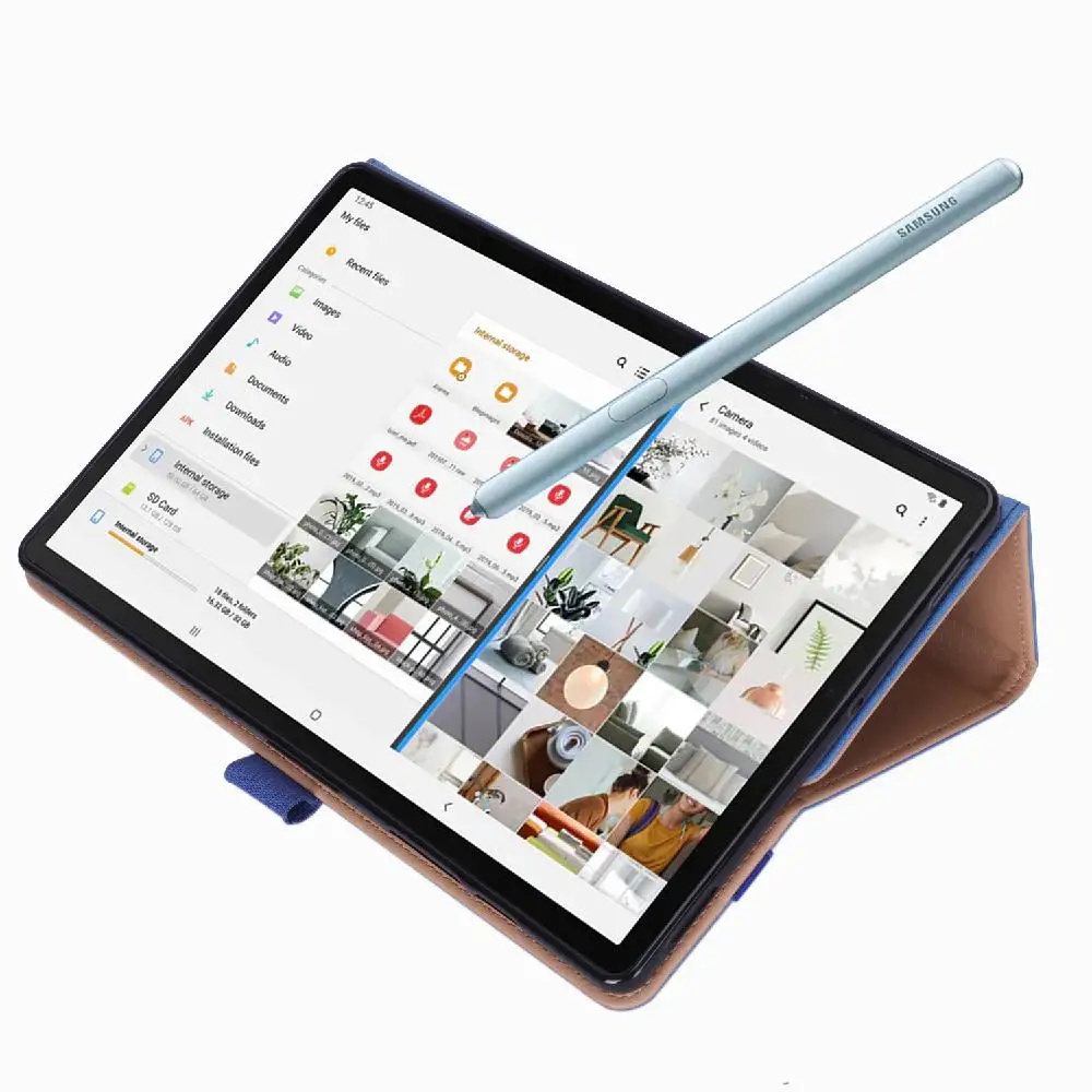 Защитный чехол для планшета в стиле ретро из искусственной кожи для samsung Tab S6 T860 T865 с отделением для карт и функцией сна