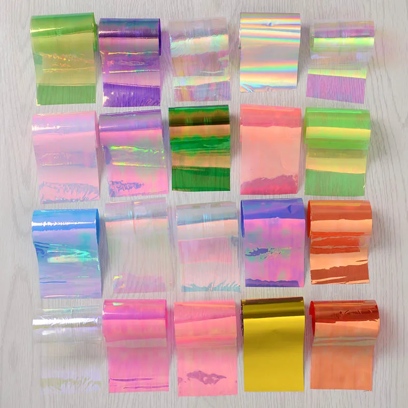

20Pcs/set Nail Foils Stickers Transfer Decals Nail Art Stickers Nails Accessories Broken Slice DIY Image Nail Tips Decorations