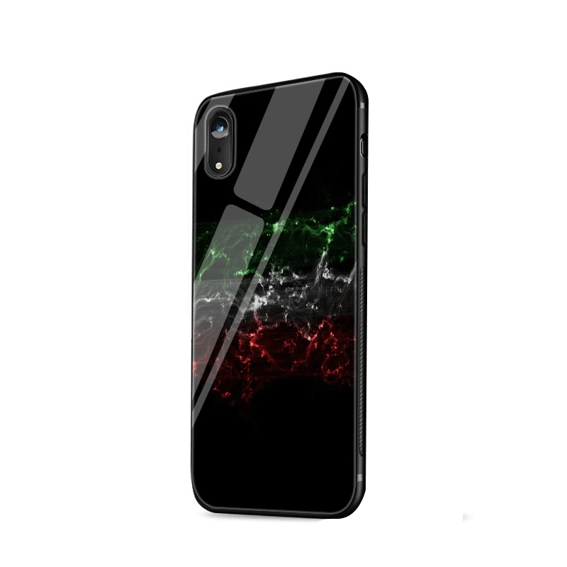 Стеклянный чехол для телефона iPhone 6 6s 7 8 Plus X XR XS Max 5 S 5 SE чехол с итальянским флагом