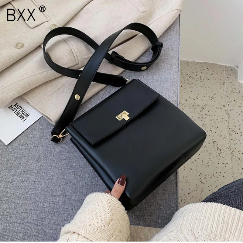 

[BXX] Small Vintage PU Leather Crossbody Bags For Women 2020 Brand Shoulder Messenger Bag Female Quality Fashion Handbags HJ782