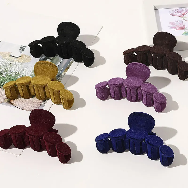 

Solid Leopard Print Geometric Rectangle Hairpins Large Hair Claws Women Hair Clips Acrylic Resin Barrettes Lady Hair Accessories