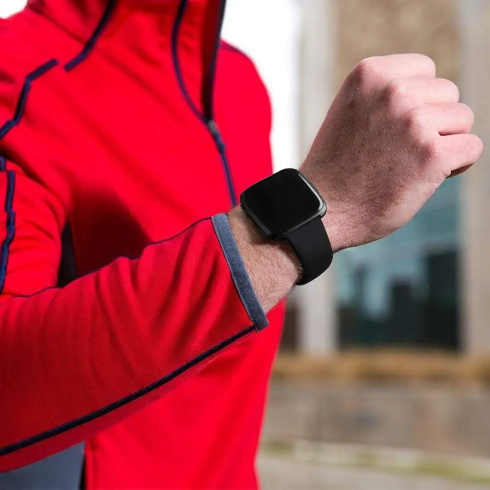 Силиконовые смарт-часы браслет на запястье для Fitbit Versa ремешок часы Reverse Пряжка Замена для Fitbit Versa Смарт-часы
