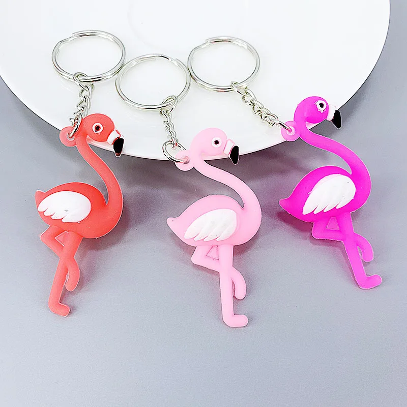 4 шт. вечерние резиновые браслеты с изображением фламинго украшения для ключей