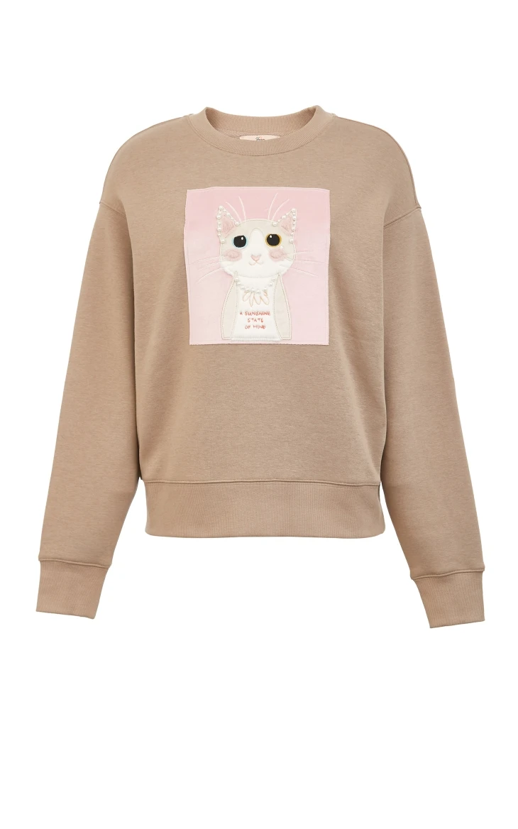 Vero Moda зима Catton печатных женщин моды толстовки | 319433507
