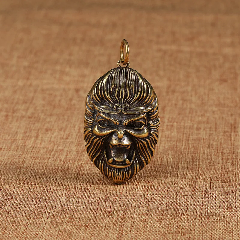 brass monkey king pendant (6)