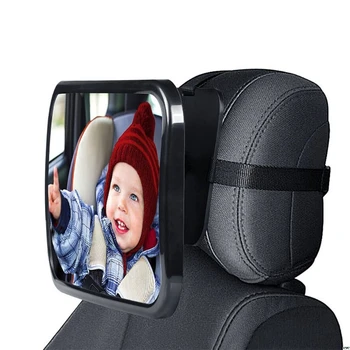 

Car Baby Safety Rear View Mirror 360 Degrees Rotating Baby Observation Car Endoscope Rear View Solid Auxiliary Mirror