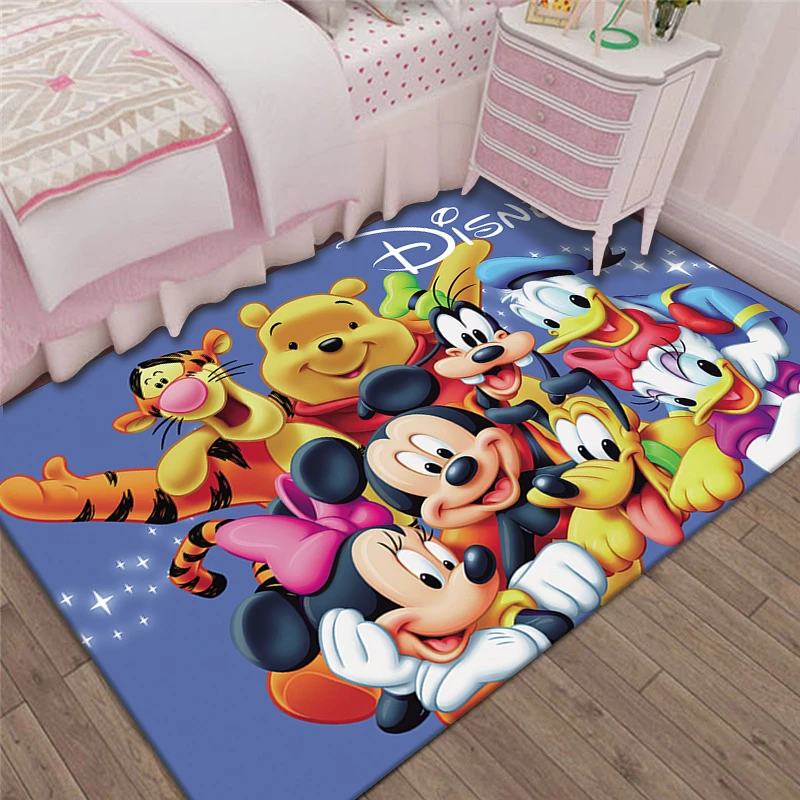 Fabel vervagen Zij zijn Disney Matching Familie Minnie Mickey Mouse Speelmat Tapijt Kinderen  Tapijten Slaapkamer Deur Mat Keuken Voor Woonkamer Huwelijksceremonie|Tapijt|  - AliExpress