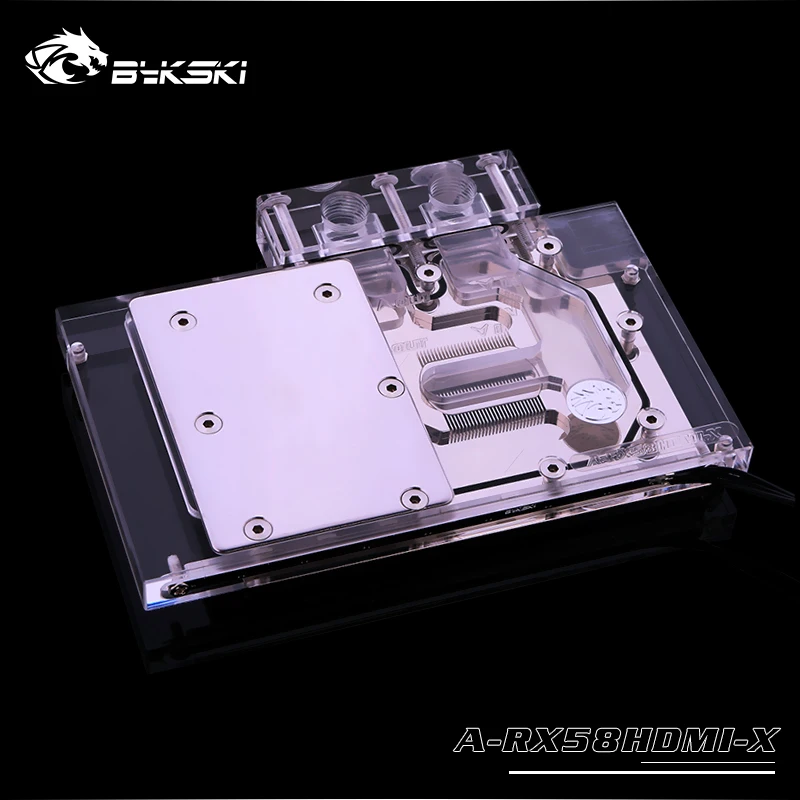 Bykski A-RX58HDMI-X Full Coverage GPU Water Block For AMD RX580 HDMI Graphics Card Cooler Heatsink New arrival Water Cooling