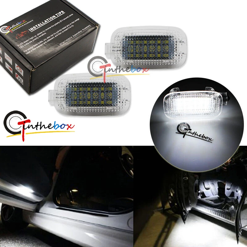 GTinthebox 2 белый светодиод боковые дверные фонари Footwell багажник Светодиодная лампа для Mercedes-Benz E C GLA серии