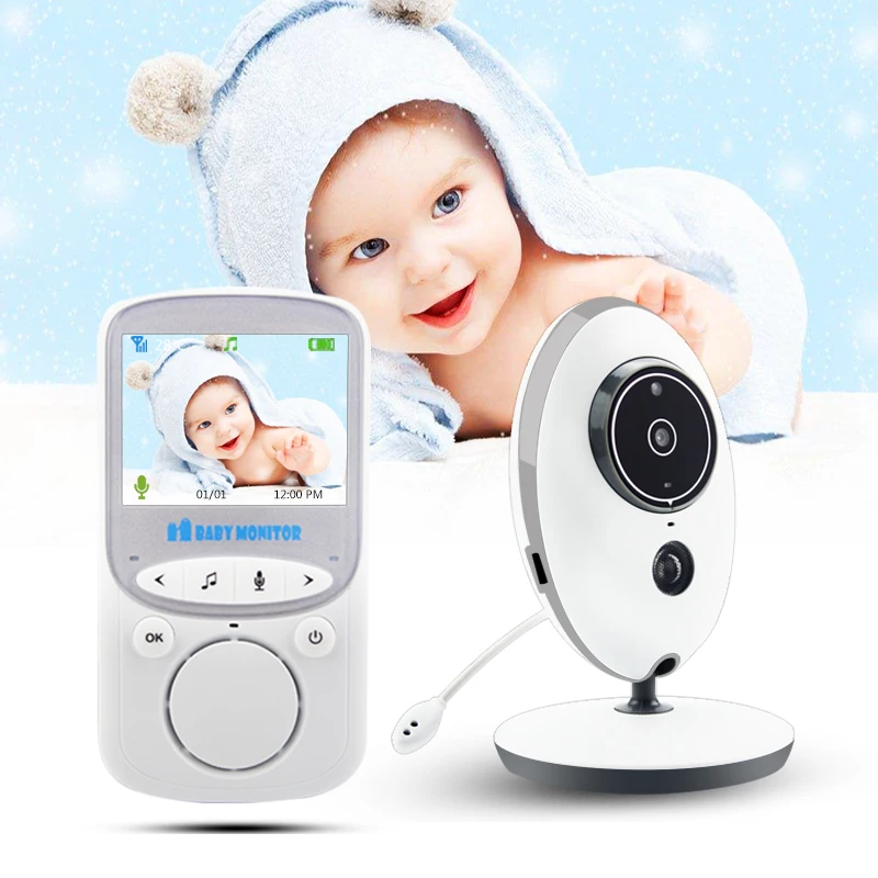 Baby Monitor VB605 Wireless LCD Audio Video Radio Nanny Music Intercom IR 24h Portable Baby Camera Baby Walkie Talkie Babysitter
