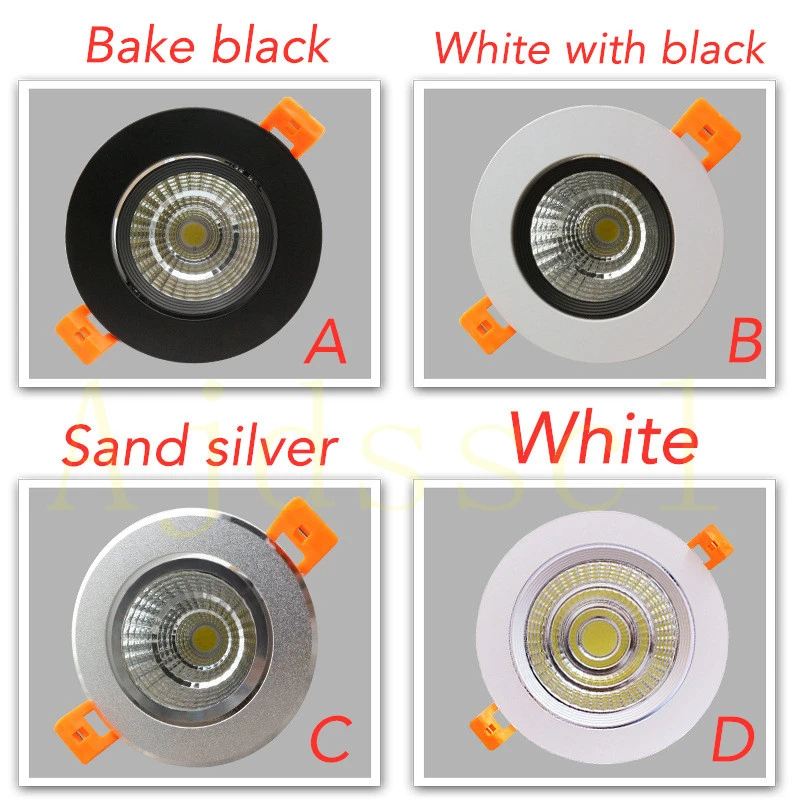 LED Downlight Dimmable Lamp Ceiling 3w 5w 7W 12w 15w 20w 30w 40w Cob Led Spot 220V/110V Ceiling Recessed round panel light