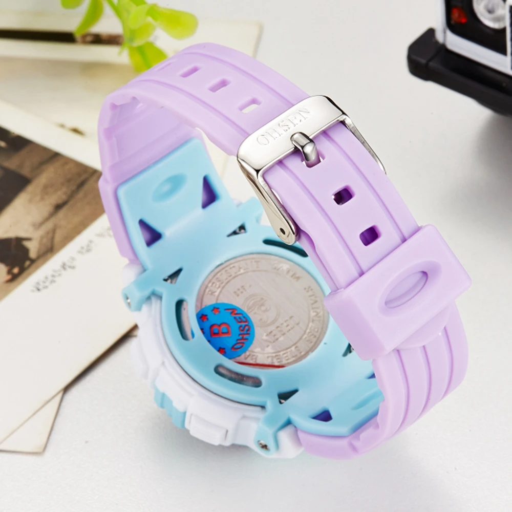 Лидирующий бренд Montre Enfant OHSEN Детские светодиодные цифровые спортивные часы