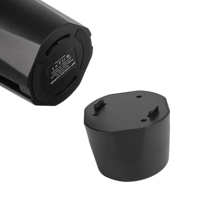 Универсальное быстрое Qi Беспроводное зарядное устройство USB Автомобильное зарядное устройство держатель для телефона для iPhone X 8 Plus samsung Note 9 S7 черный