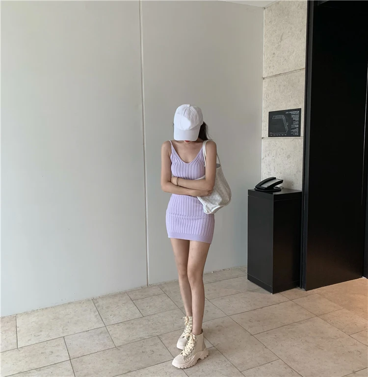 purple dress Сексуальный короткий жилет ледяной шелк v-образным вырезом жилет женский тонкий с капюшоном Тонкая Рубашка летняя безрукавка - Цвет: purple dress