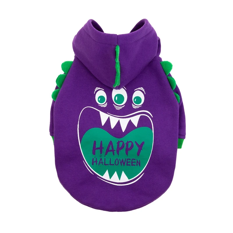 Домашнее животное Хэллоуин Косплей Костюм Собака забавная одежда Пальто Зимний хлопковый мягкий теплый костюм для маленьких средних костюм для собаки толстовки