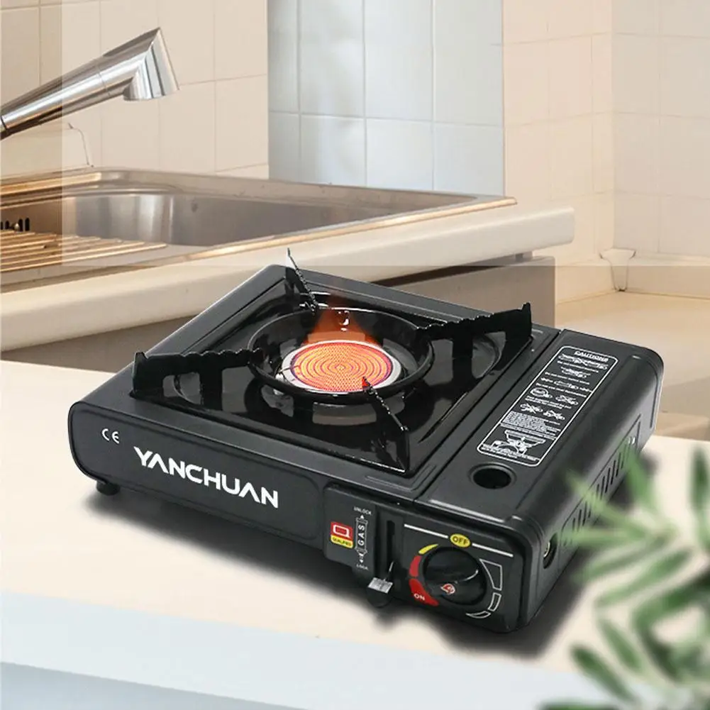 

Portable Butane Gas Stove With Automatic Ignition Cassette Stove Camping Barbecue Outdoor Cooking Household Emergency Tool