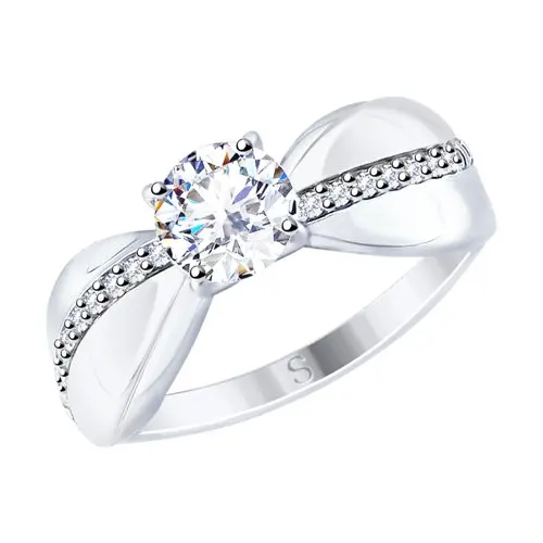 Кольцо SOKOLOV из серебра со Swarovski Zirconia