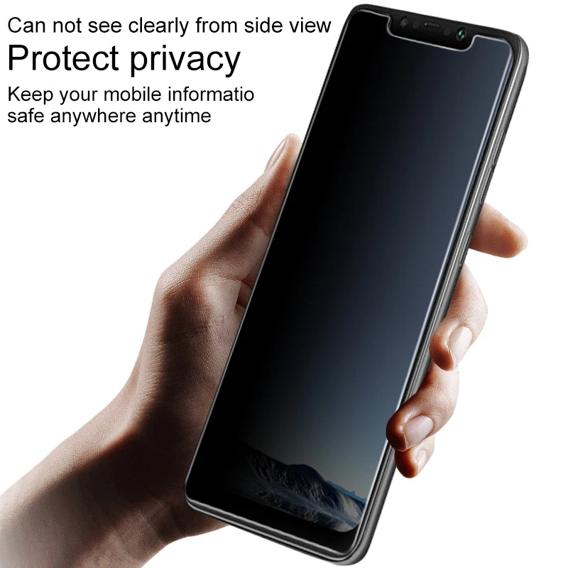 Glare Peeping Anti Spy Screen Protector For Mi A2 Lite A1 9T Pro 9 Se Protective Glass For Xiaomi Mi 6 8 Lite Pro 8 Se Explorer
