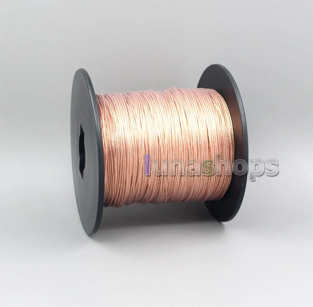 

LN005333 10m Hi-Res Extreme Soft Pure 99% 7N OCC Signal Tefl AFT Earphone Headphone Cable 100*0.05 Dia:0 0.9mm(±0.3mm)