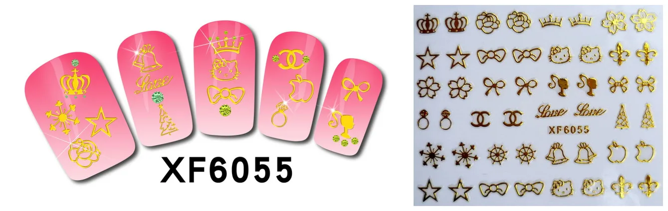 Новое поступление Модная Золотая наклейка для ногтей самоклеющийся клей для ногтей наклейки для дизайна маникюра наклейки "Снежинки" на наклейки для ногтей аксессуары