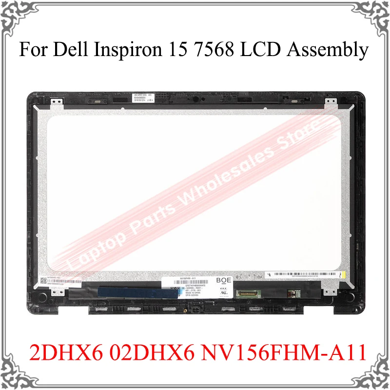 Original Black Lcd Assembly For Dell Inspiron 15 7568 2dhx6 02dhx6