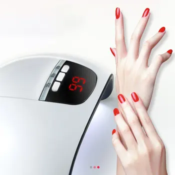 

USB 45W Manicure Lamp Dual Light Source Intelligent Induction Phototherapy Lamp Phototherapy Machine LED UV Lamp