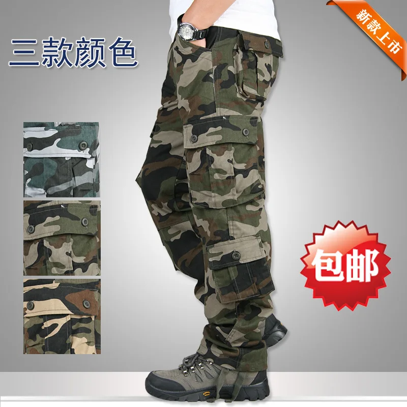 

Spring And Autumn New Style Multi-pockets Camouflage Pants Bib Overall MEN'S Trousers Multi-functional Outdoor Casual Pants Fash