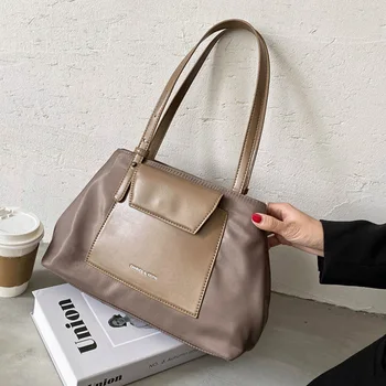 

Big Nylon Shoulder Bags for Women 2020 Trend Large Capacity Casual Tote Bag Retro Handbag Female Lady's Branded Hand Bag Winter