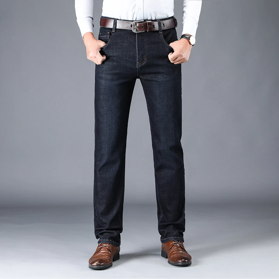 Novedad! Pantalones vaqueros informales nigraty para hombre, pantalones vaqueros la moda para hombre, pantalón de 2 colores opcional, talla grande 29 42|Pantalones vaqueros| - AliExpress