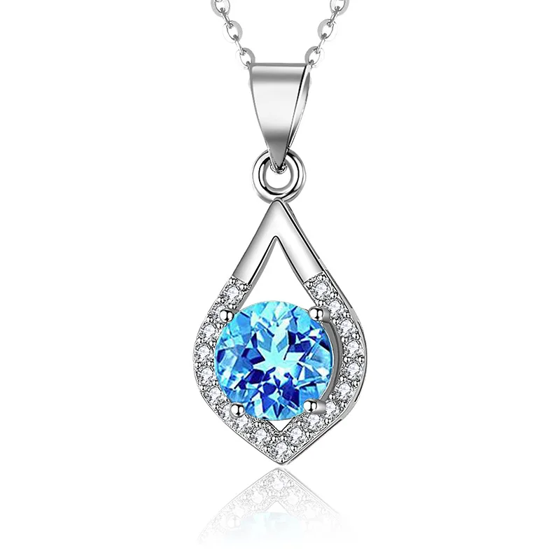 Подвески для изготовления ювелирных изделий из искусственного серебра S925Water Drop