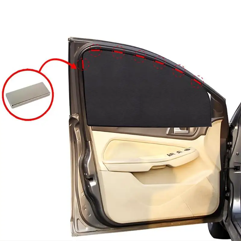 

Magnetic Car Window Sunshade Cover Curtain UV Protection Auto Side Windows Sun Visor Shield Mesh Sun Shade Protector Film