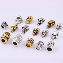 5 шт., наружные бусины для украшения, металлические подвески, череп для паракордового браслета, плетеная часть, сделай сам, подвеска, пряжка, ножевые ремни, украшения