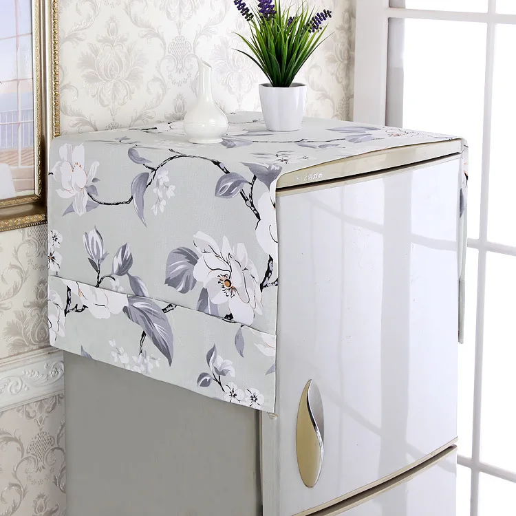 55x130cm J pattern Современные поперечные полотенца ролик стиральная машина пылезащитный чехол одно отверстие холодильник полотенце холодильник хранения висячая сумка - Цвет: 55x130cm J pattern