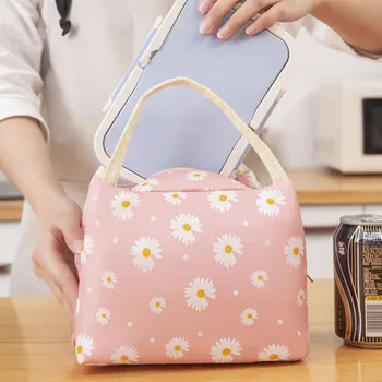 

Newest Arrival Lunch Bag Portable Multifunctional Floral Print Thermal Bag Insulated Bag Lunch Box