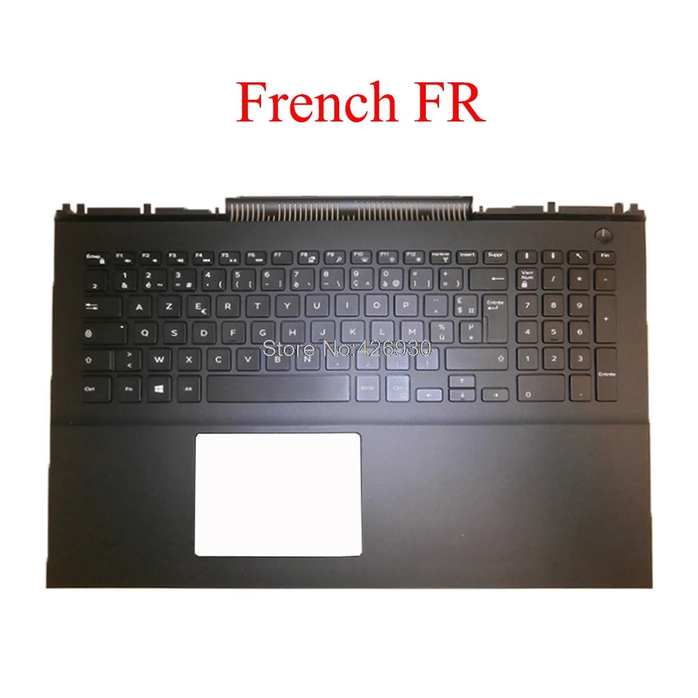 Клавиатура для ноутбука DELL Inspiron 15 7000 7566 7567 P65F 0MDC8K MDC8K 07HG4V 7HG4V черная с французским
