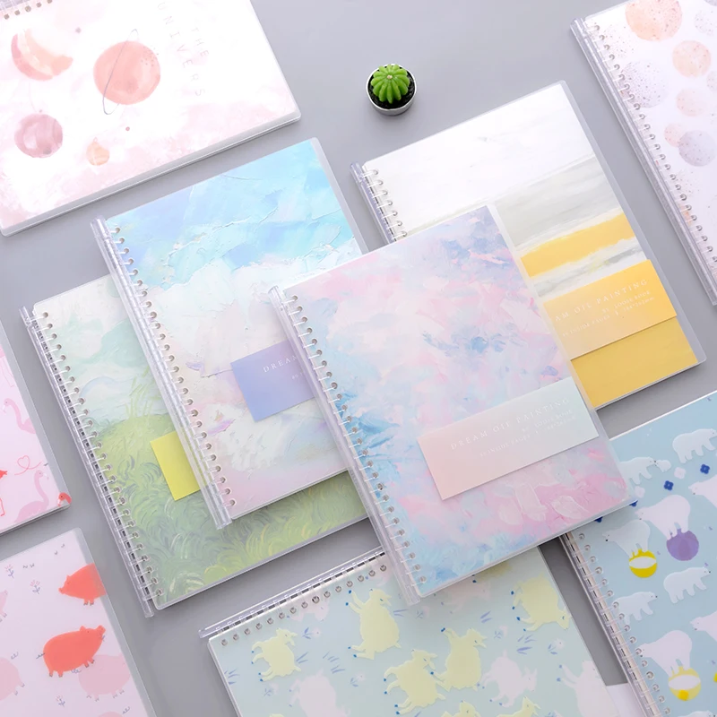 2020 New A5/B5 Coil Loose-leaf School Student Coil Grid Detachable College Notebook Simple Grid Book Kawaii Cute Notebook 2020 New A5/B5 Coil Loose-leaf School Student Coil Grid Detachable College Notebook Simple Grid Book Kawaii Cute Notebook