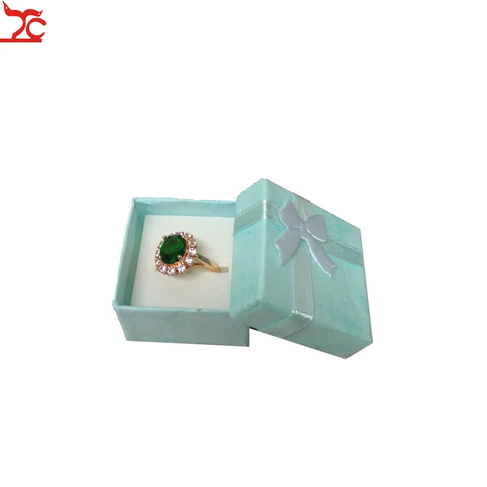 Wholesale 8 Colors Ring Box 48pcs/lot Fashion Jewelry Box Wedding Ring Earrings Jewelry Gift Packaging Holder Case 4*4*3CM
