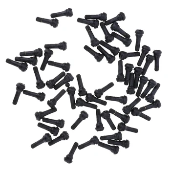 

100PCS TR413 Rubber Tire Valve Stems, Car Tubeless Vacuum Snap-in Tyre Valve Stems for 0.453” 11.5mm Rim Holes on Vehicles