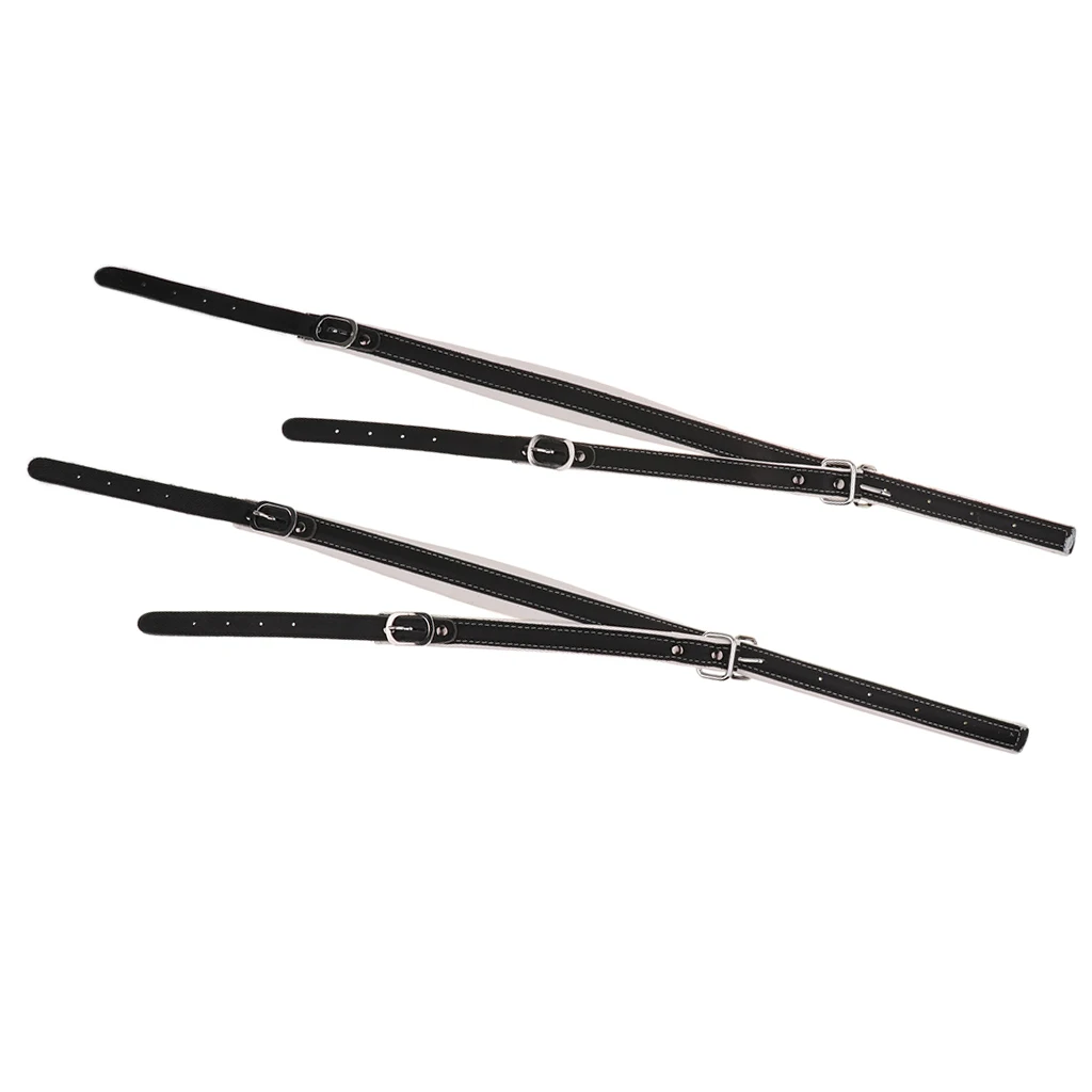 2 Pieces Imitation Leather Shoulder Strap for Bass Accordion Parts