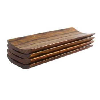 

Hot 4Pcs Towel Tray Tea Tray Jewelry Organizer Storage Tray Durable Wooden Tray Serving Plate for Home Hotel