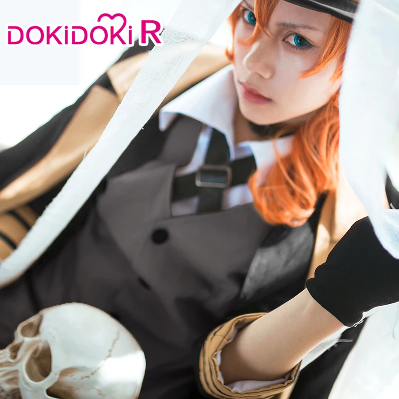 DokiDoki-R аниме Банго бродячие гоги Косплей Nakahara Chuuya костюм Банго бродячие гоги дазай Осаму Косплей Костюм Nakahara Chuuya - Цвет: Nakahara Chuuya