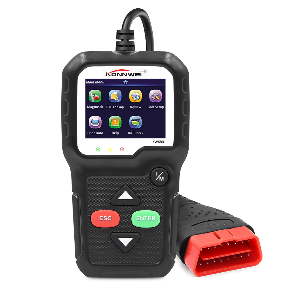 OBD2 сканер OBD Автомобильный диагностический инструмент KONNWEI KW680 считывание четких кодов ошибок русский OBD2 автомобильный сканер