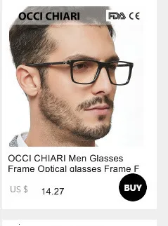 OCCI CHIARI, оправы для очков, оптические очки, очки Gafas, прямоугольные мужские черные оправы для очков по рецепту, прозрачные линзы, W-CAPATI