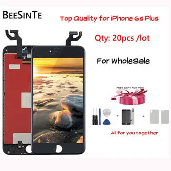 

20pcs/lot Lcd for iPhone 6s plus screen Assembly Replacement display Digitizer no dead pixel highscreen for smartphone ips lcd