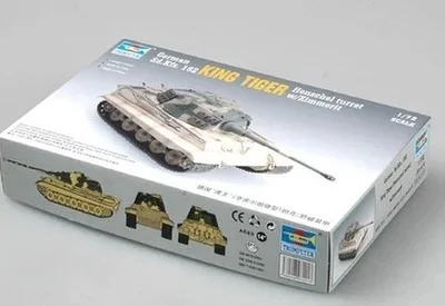 TRUMPETER 07291 1/72 Германия Король тигр Henschel Тип башни(антимагнитный бронированный) можно сделать от имени