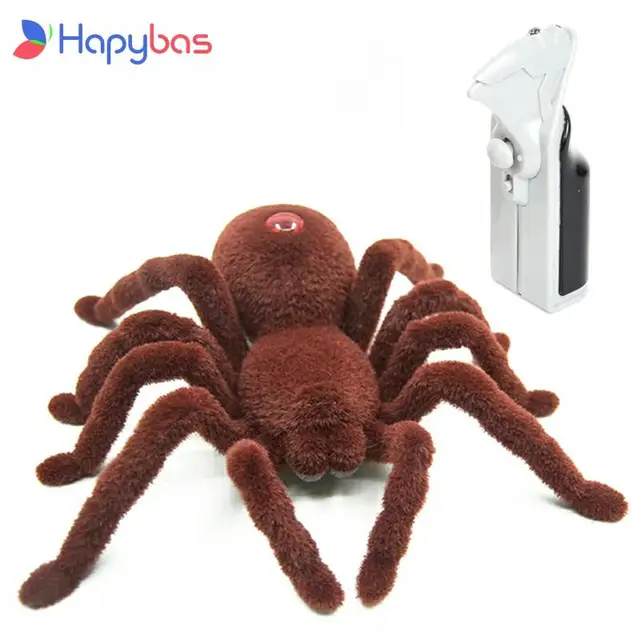 New Halloween Simulation Remote Control 11" 2CH Infrared Realistic RC Spider Toy Prank Gift 1